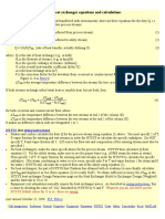 Basic Heat Exchanger Equations and Calculations: Perry's