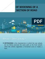 Width of Widening of A Curve Section of Road