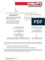 Dimensionamiento de Anclajes