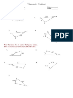 Trigonometry Worksheet Name: - Date: - Grade: - Score