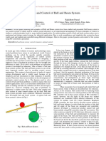 Dynamics and Control of Ball and Beam System