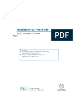 Stg. 2 Math Methods - SACE Subject Outline