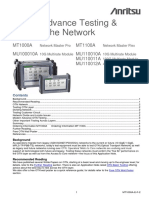 OTN - Advance Testing & Dividing The Network: MT1000A MT1100A MU100010A MU110010A MU110011A MU110012A