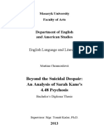 Beyond The Suicidal Despair: An Analysis of Sarah Kane's 4.48 Psychosis