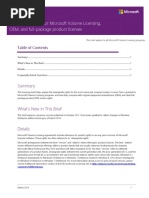 Downgrade Rights For Microsoft Volume Licensing, OEM, and Full-Package Product Licenses