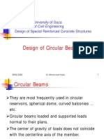 Design of Circular Beams