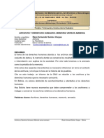 Archivos y Derechos Humanos. Memoria vs. Amnesia. Por Rene Santos Vargas