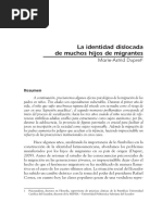 La Identidad Dislocada de Muchos Hijos de Migrantes