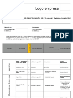 Matriz de Identificación de Peligros y Evaluación de Riesgos