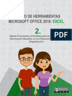 Manejo de Herramientas Excel 2016 PDF