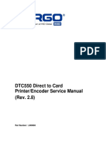 DTC550 Direct To Card Printer/Encoder Service Manual (Rev. 2.8)