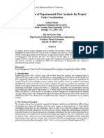 Implementation of Departmental Flow Analysis For Project Task Coordination