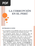 La Corrupción en El Perú