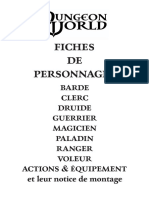 Fiches Dungeon World 1.5.3 PDF