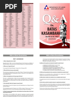 Q & A On Batas Kasambahay (RA No 10361) PDF