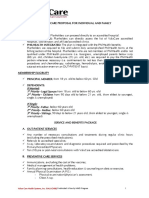 HMO Proposal For Individual Family Account