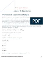 Suavizacion Exponencial Simple - Introducción y Bases