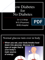 Know Diabetes For No Diabetes: DR U.S Shilpi M.D, (Physician) Bhelhospital