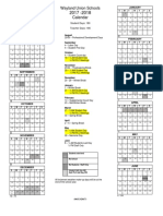 2017-2018 District Calendar