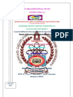 An Organistional Study Conducted At: Intership Project Report Submitted To Bangalore University