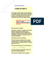 Electron Affinity