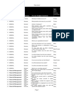 RD020 Process Questionnaire