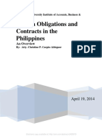 Law On Obligations and Contracts in The Philippines