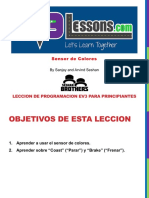 Robótica Ev3 Lecciones. Modulo Sensor de Color