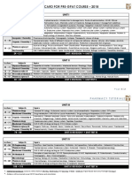 Track Card For Pre-Gpat Course - 2018: Unit I