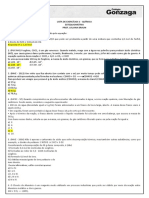 Lista de Exercicios 1 Estequiometria Alunos Site