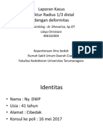 Fraktur Distal Radius Dengan Deformitas