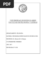 Problemas de Gnoseología Banega PDF