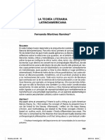 La Teoría Literaria Latinoamericana PDF