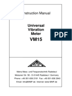 Universal Vibration Meter: Instruction Manual