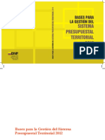 Bases para La Gestión Del Sistema Presupuestal Territorial PDF