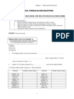 3 Chemical Formulae and Equations