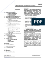 Elonics E4000 Low Power CMOS Multi Band Tunner Datasheet PDF