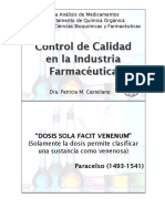 Control de Calidad en La Industria Farmacéutica