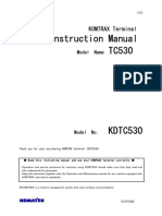 Instruction Manual TC530: KOMTRAX Terminal