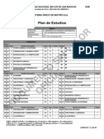 Plan de Estudio de Ingeniería de Sistemas UNMSM