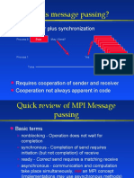 What Is Message Passing?: Data Transfer Plus Synchronization