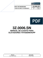 3z0006sn 01 Manual de Ajuste Thyssenkrupp Elevadoresx PDF