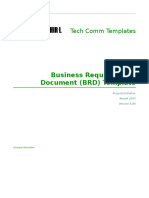 Business Requirements Document (BRD) Template: Tech Comm Templates