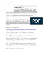 Suspensión Temporal Perfecta de Labores Por Caso Fortuito o Fuerza Mayor