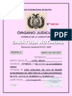 Caratula Notarial