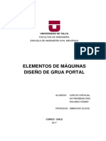 Diseño Grúa Pórtico