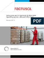 FactuSOL Importacion Excel Calc