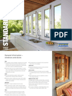 Stegbar Windows Doors Standard Sizes Brochure