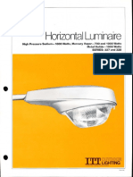 ITT American Electric Horizontal Luminaire Series 327 & 328 Spec Sheet 10-81