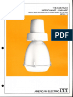 ITT American Electric Interchange Luminaire Series 710 Spec Sheet 6-72